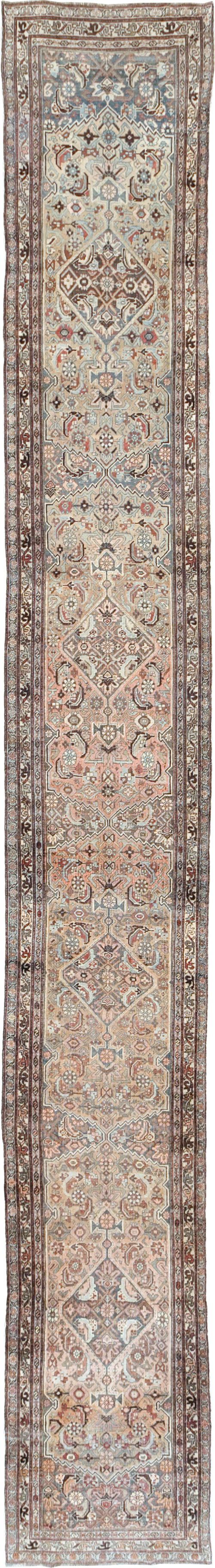 Antique Persian Bidjar Long Runner, No.28463 - Galerie Shabab