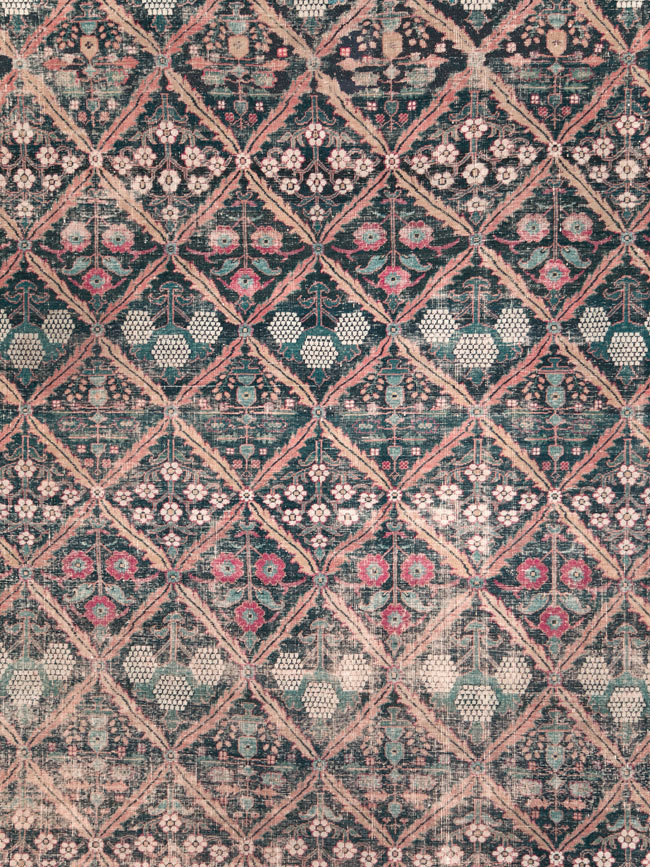 19th Century Antique Persian Joshegan Pictorial Large Carpet, No.28464 - Galerie Shabab