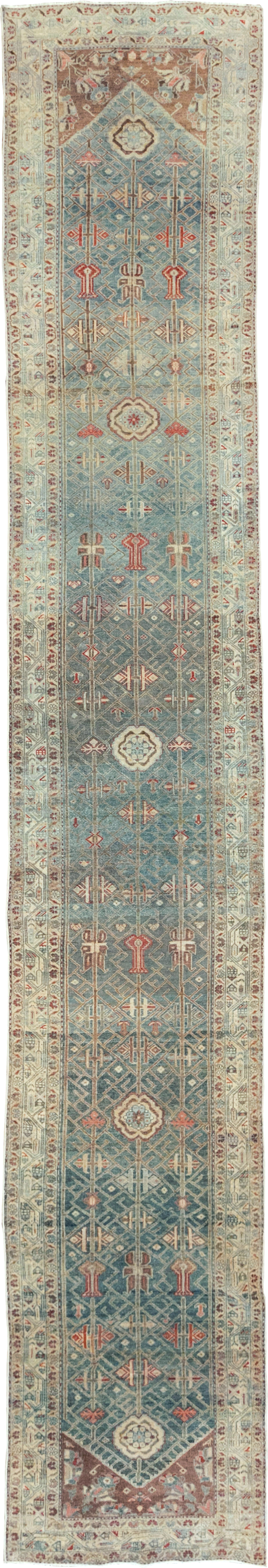 Vintage Persian Malayer Long Runner, No.28468 - Galerie Shabab