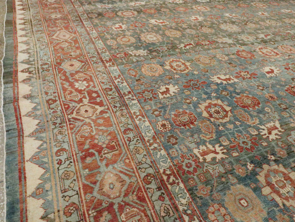 Antique Persian Bidjar Square Room Size Carpet, No.28469 - Galerie Shabab