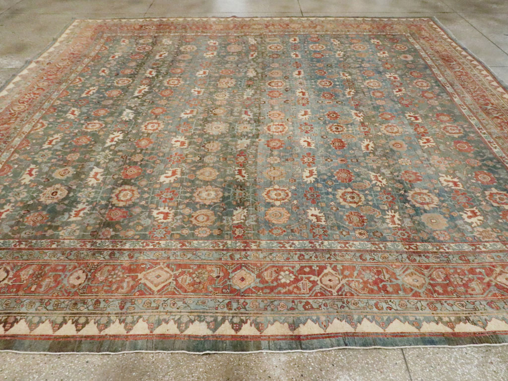 Antique Persian Bidjar Square Room Size Carpet, No.28469 - Galerie Shabab