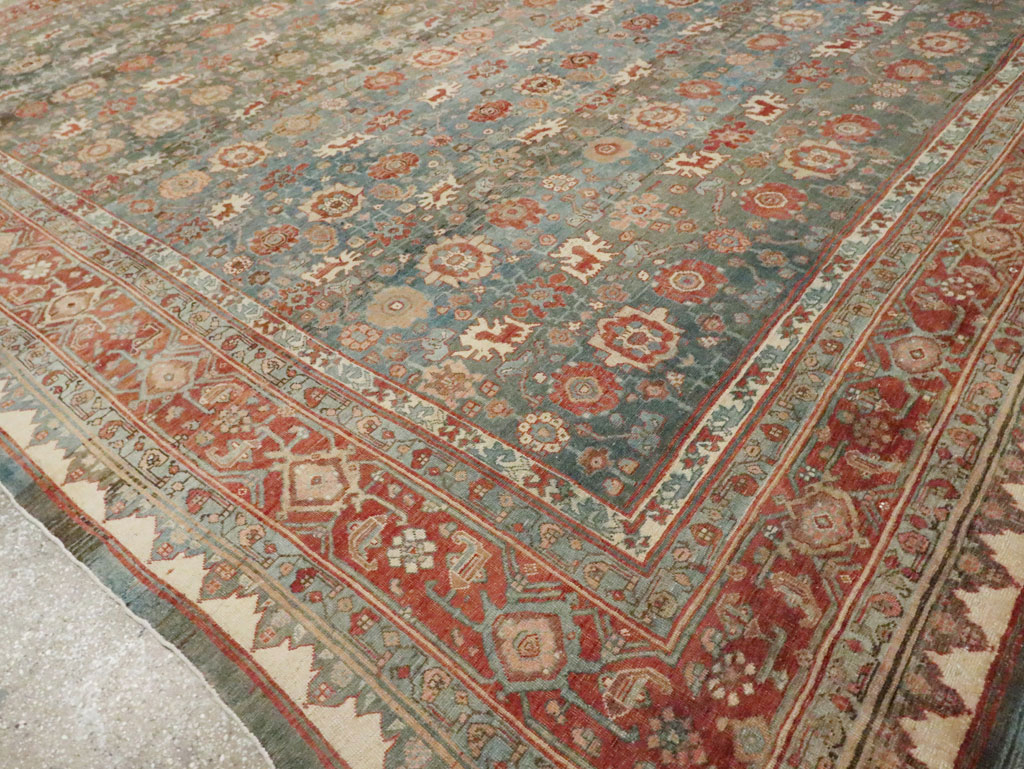 Antique Persian Bidjar Square Room Size Carpet, No.28469 - Galerie Shabab