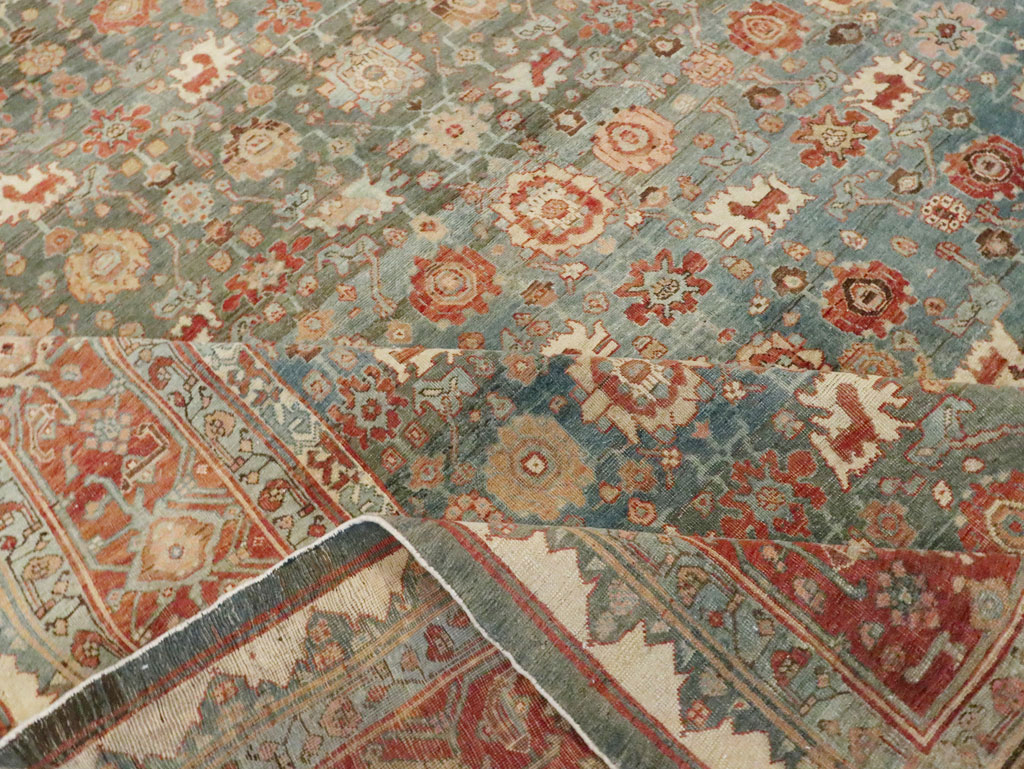 Antique Persian Bidjar Square Room Size Carpet, No.28469 - Galerie Shabab