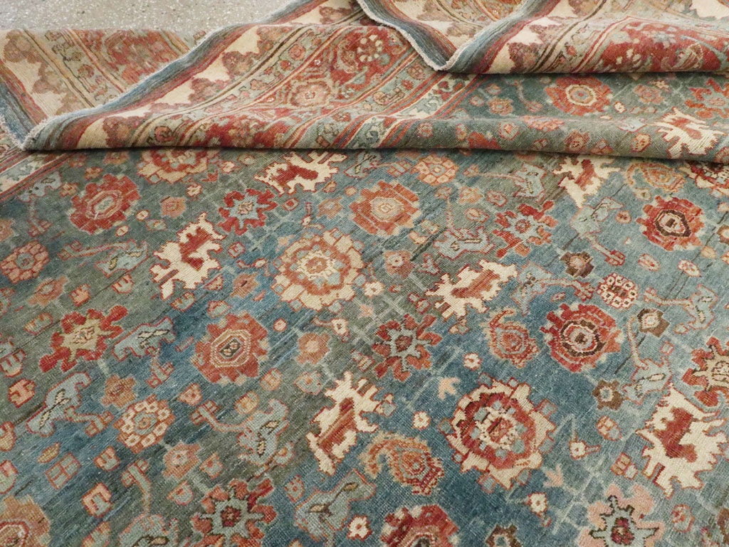 Antique Persian Bidjar Square Room Size Carpet, No.28469 - Galerie Shabab