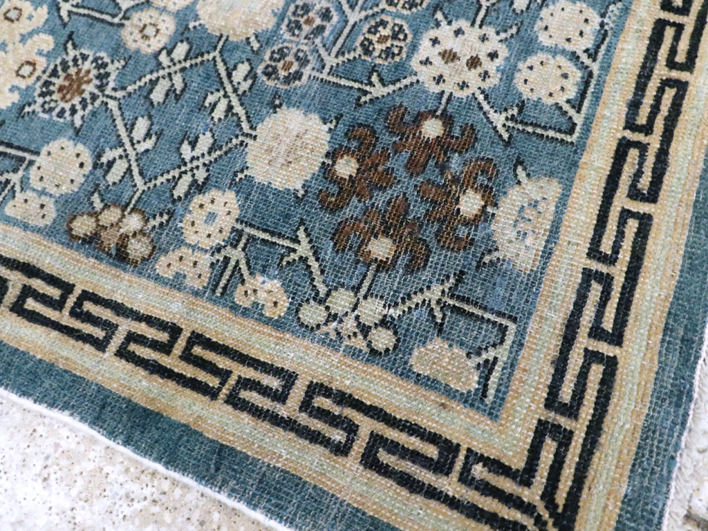 Antique East Turkestan Khotan Throw Rug, No.28472 - Galerie Shabab