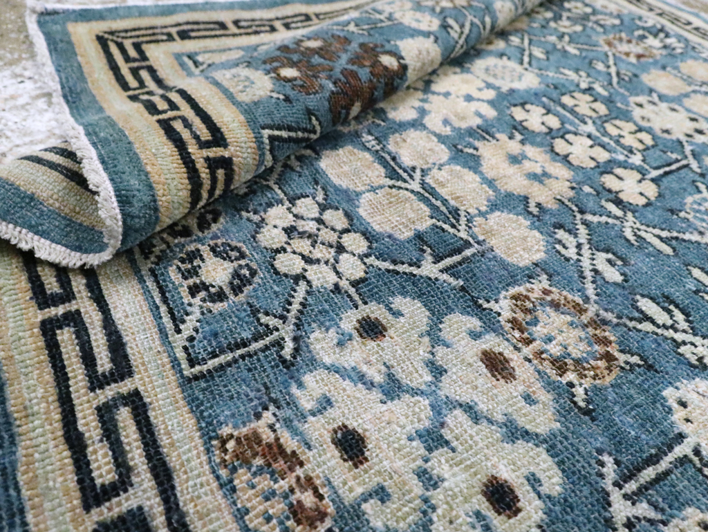 Antique East Turkestan Khotan Throw Rug, No.28472 - Galerie Shabab