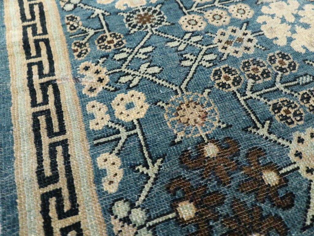 Antique East Turkestan Khotan Throw Rug, No.28473 - Galerie Shabab