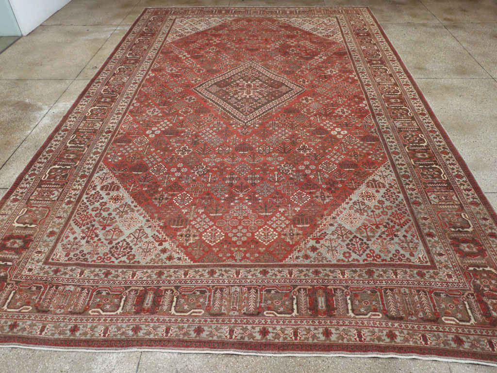 Antique Persian Joshegan Large Room Size Carpet, No.28476 - Galerie Shabab