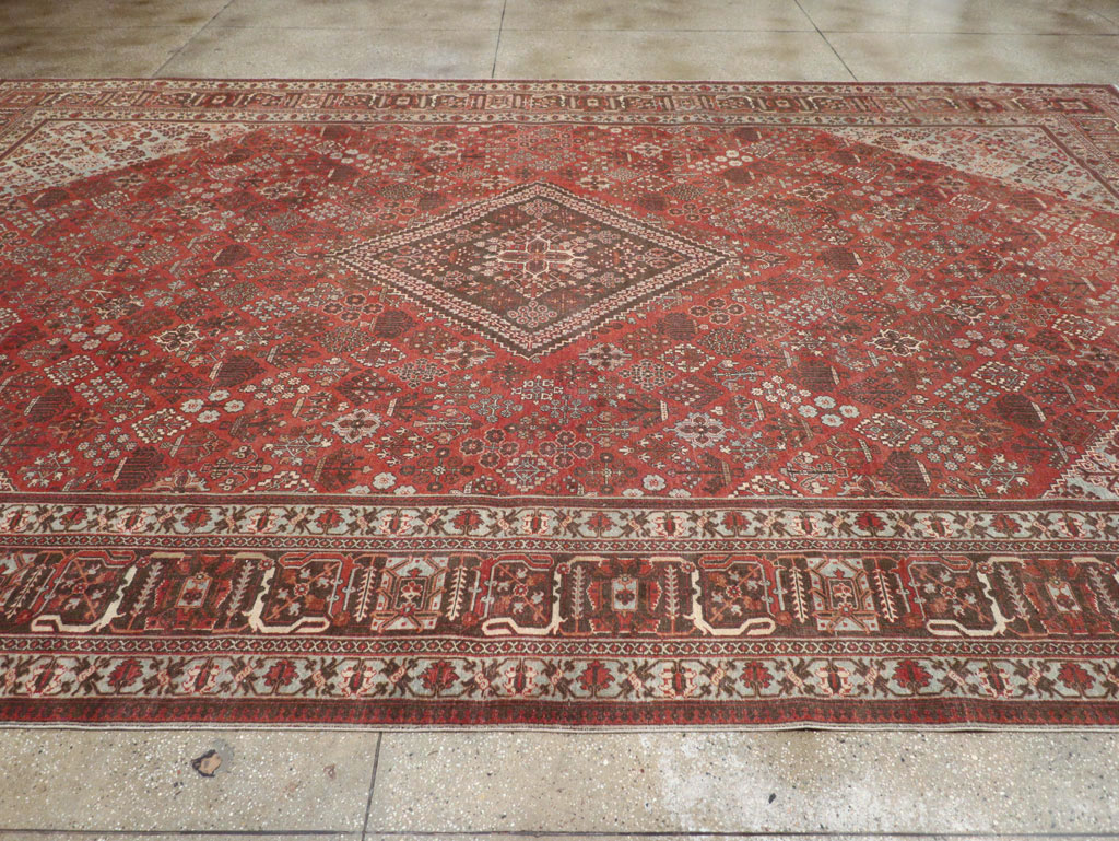 Antique Persian Joshegan Large Room Size Carpet, No.28476 - Galerie Shabab