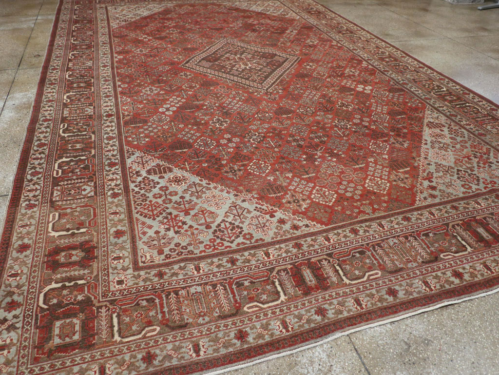 Antique Persian Joshegan Large Room Size Carpet, No.28476 - Galerie Shabab