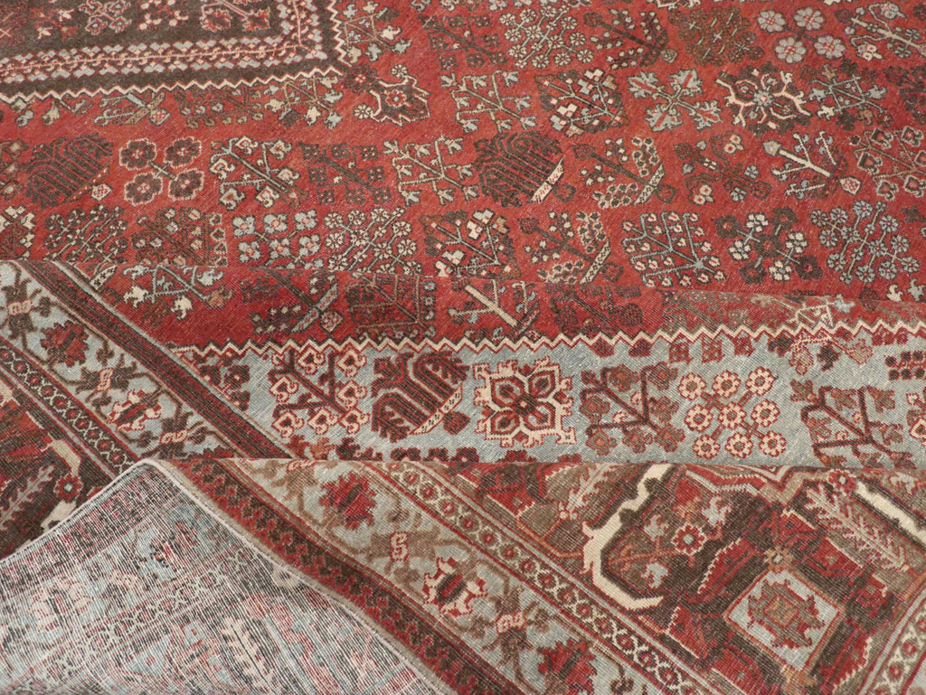 Antique Persian Joshegan Large Room Size Carpet, No.28476 - Galerie Shabab