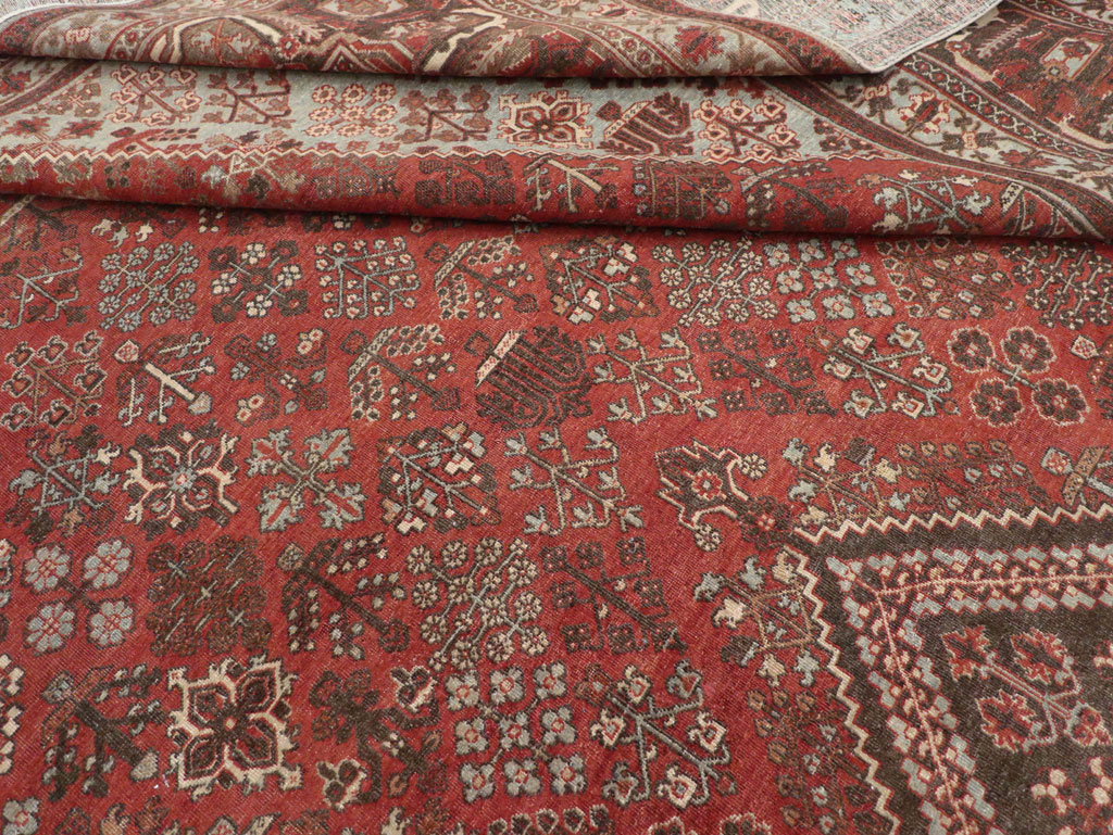 Antique Persian Joshegan Large Room Size Carpet, No.28476 - Galerie Shabab
