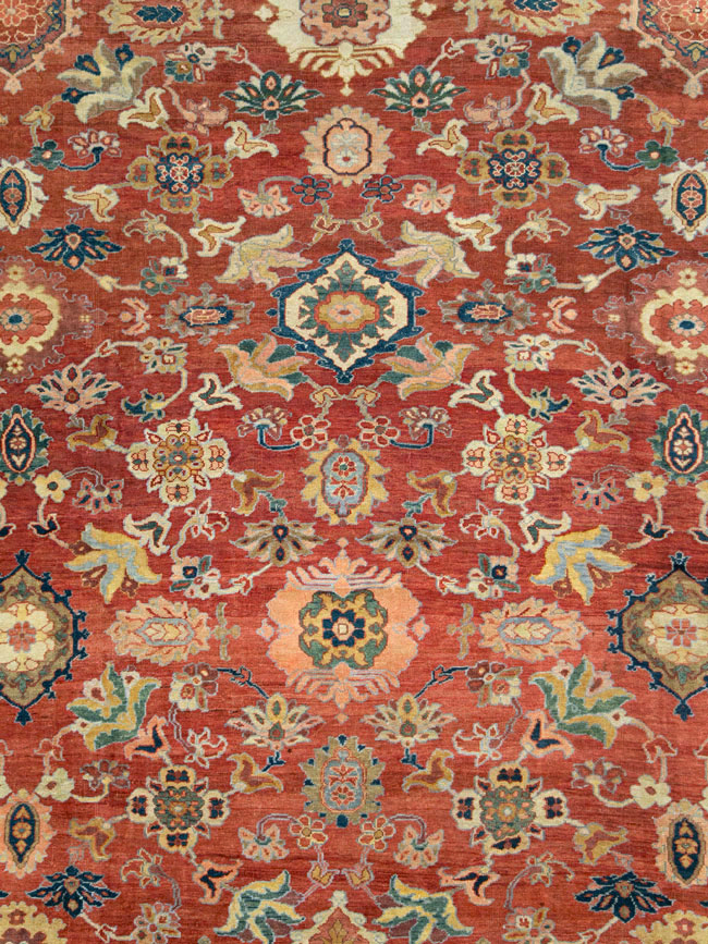 Antique Persian Mahal Oversize Carpet, No.28481 - Galerie Shabab