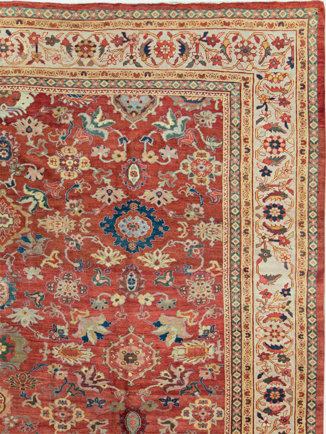 Antique Persian Mahal Oversize Carpet, No.28481 - Galerie Shabab