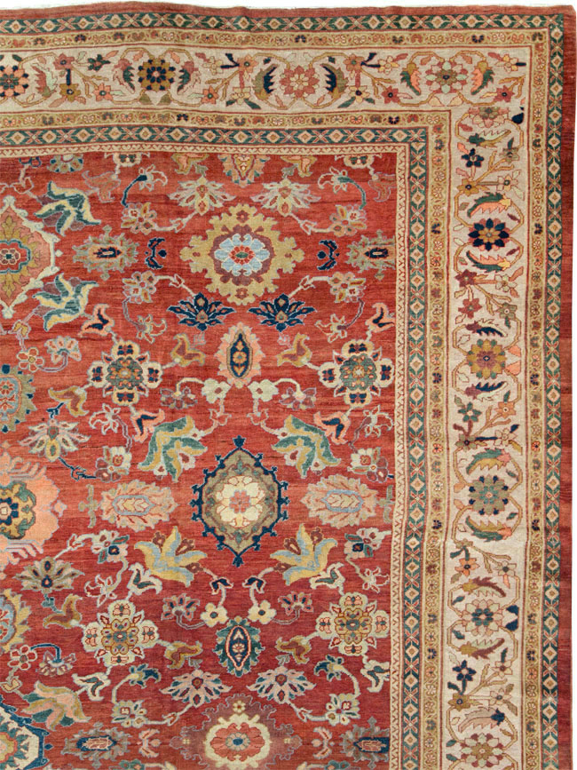 Antique Persian Mahal Oversize Carpet, No.28481 - Galerie Shabab