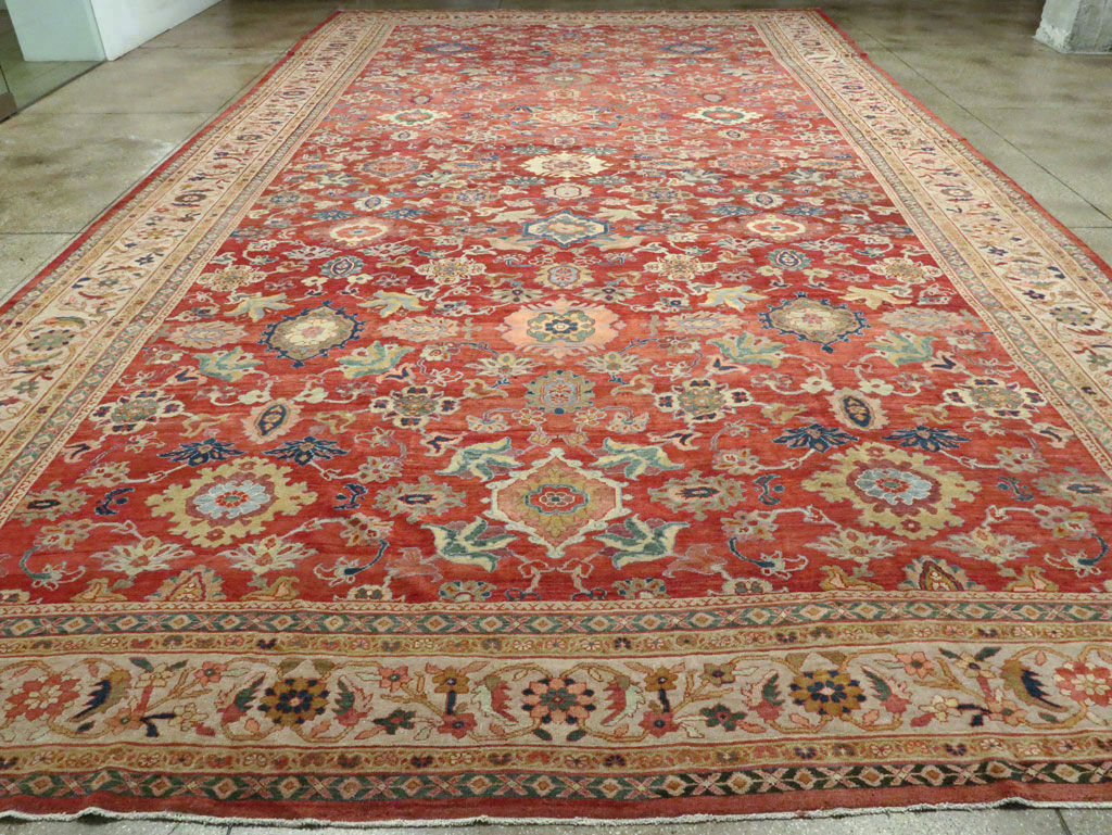 Antique Persian Mahal Oversize Carpet, No.28481 - Galerie Shabab