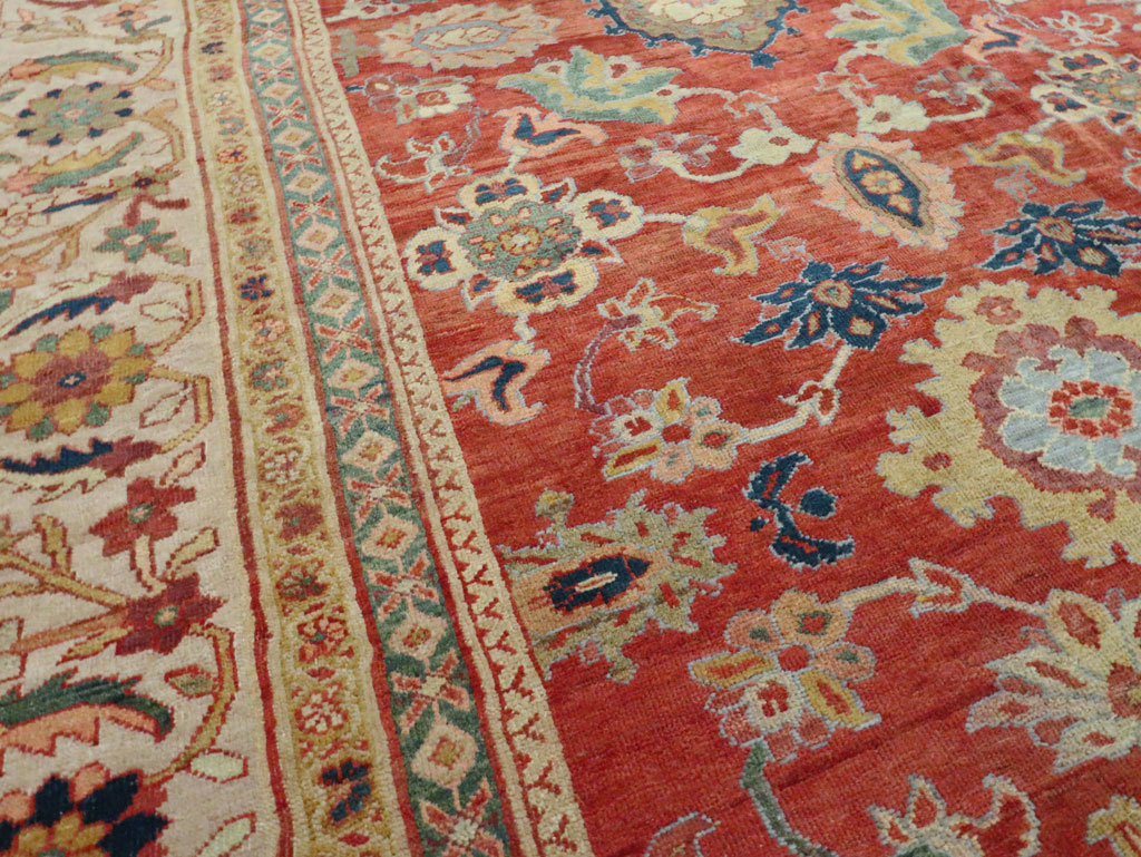 Antique Persian Mahal Oversize Carpet, No.28481 - Galerie Shabab