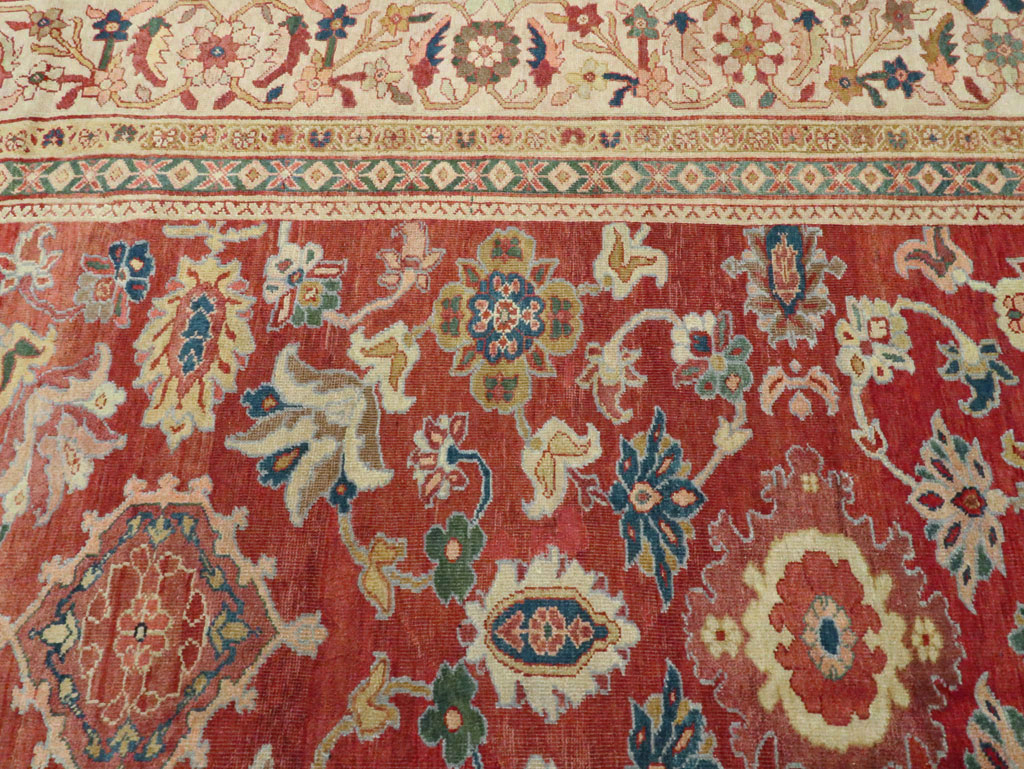 Antique Persian Mahal Oversize Carpet, No.28481 - Galerie Shabab
