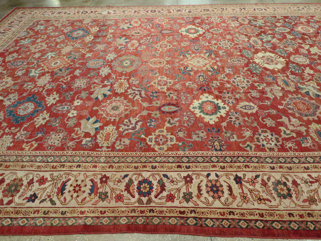 Antique Persian Mahal Oversize Carpet, No.28481 - Galerie Shabab