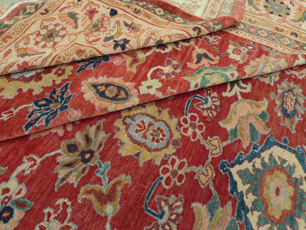 Antique Persian Mahal Oversize Carpet, No.28481 - Galerie Shabab