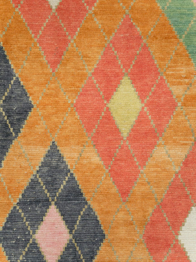 Contemporary Square Turkish Tulu Large Room Size Carpet, No.28485 - Galerie Shabab