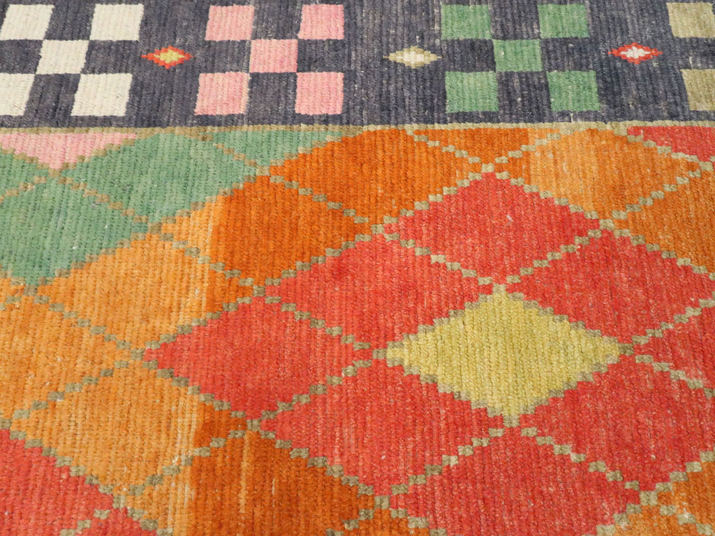 Contemporary Square Turkish Tulu Large Room Size Carpet, No.28485 - Galerie Shabab