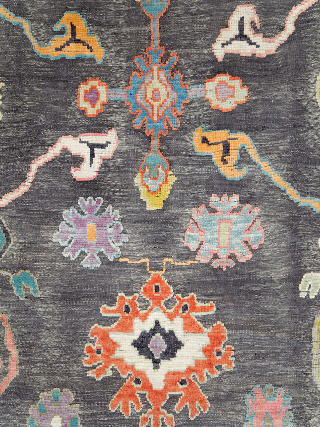 Modern Turkish Souf Oushak Large Room Size Carpet, No.28486 - Galerie Shabab