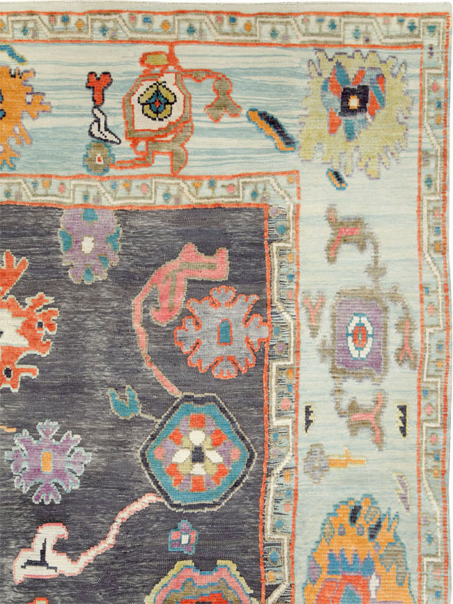 Modern Turkish Souf Oushak Large Room Size Carpet, No.28486 - Galerie Shabab
