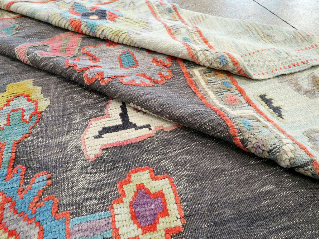 Modern Turkish Souf Oushak Large Room Size Carpet, No.28486 - Galerie Shabab