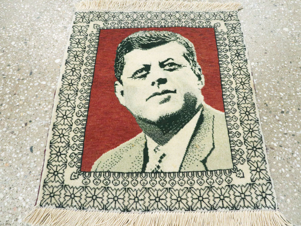 Vintage Persian Tabriz Pictorial Rug, No.28490 - Galerie Shabab