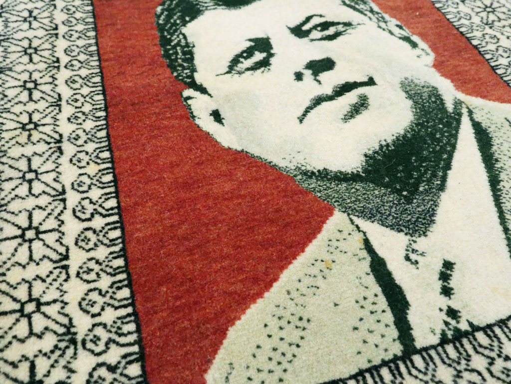 Vintage Persian Tabriz Pictorial Rug, No.28490 - Galerie Shabab