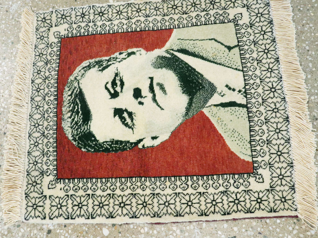 Vintage Persian Tabriz Pictorial Rug, No.28490 - Galerie Shabab