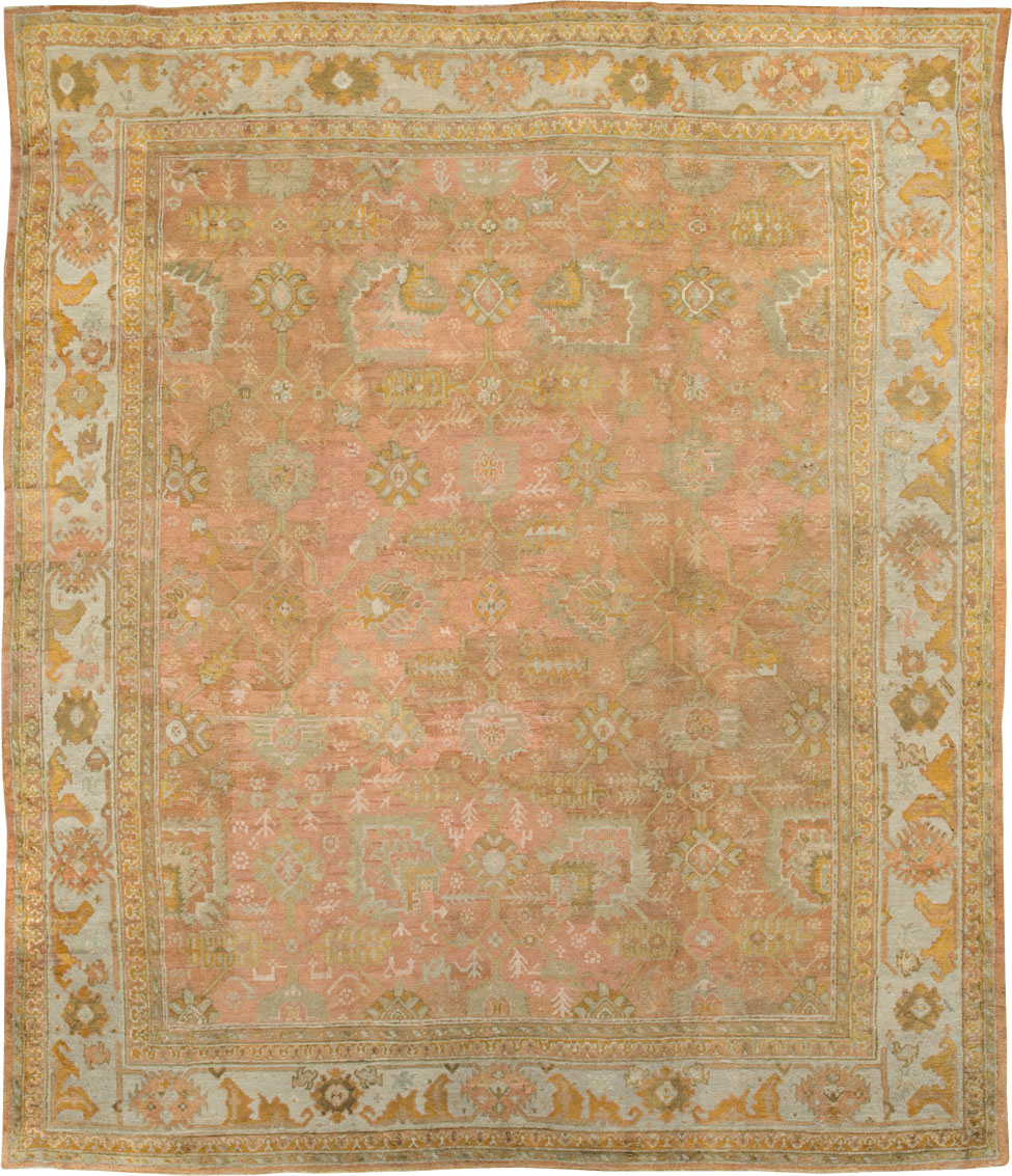 Antique Turkish Oushak Rug, No.28495 - Galerie Shabab