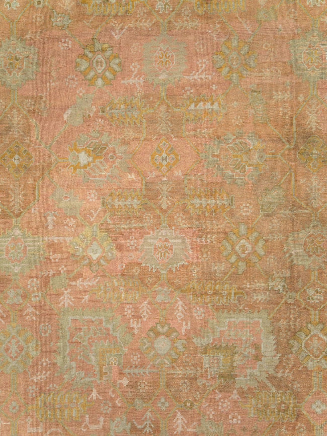 Antique Turkish Oushak Rug, No.28495 - Galerie Shabab