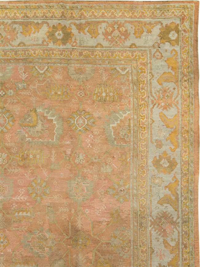 Antique Turkish Oushak Rug, No.28495 - Galerie Shabab