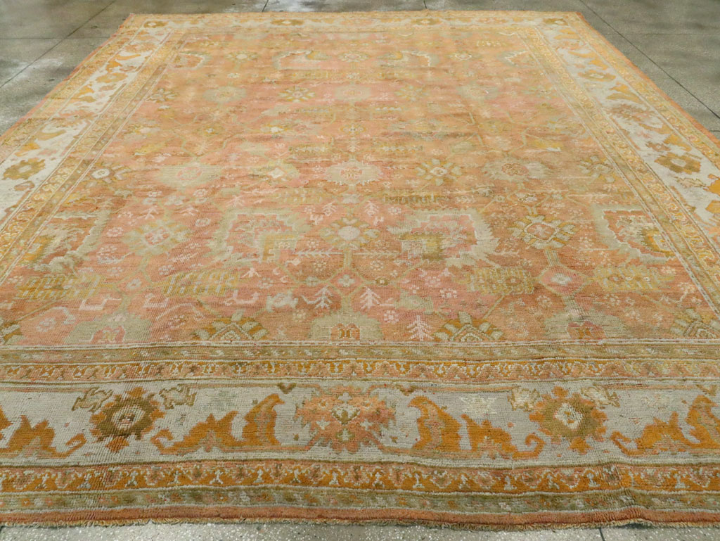 Antique Turkish Oushak Rug, No.28495 - Galerie Shabab