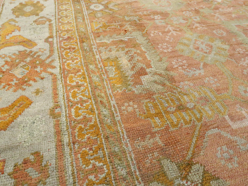 Antique Turkish Oushak Rug, No.28495 - Galerie Shabab