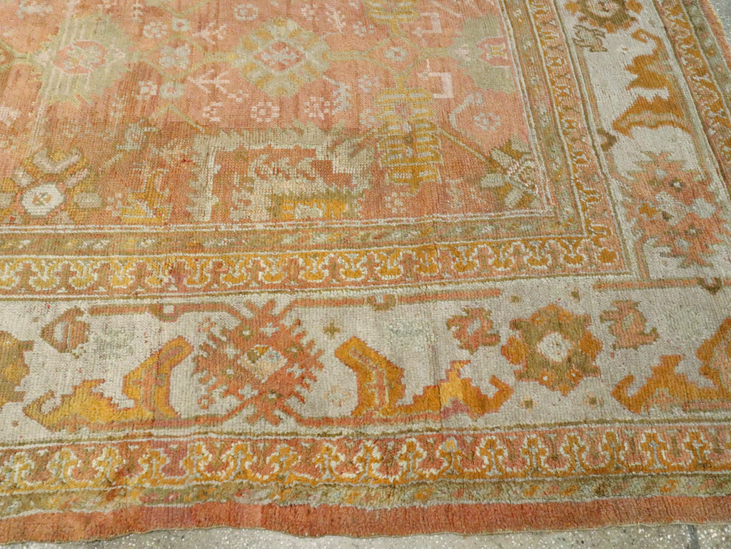 Antique Turkish Oushak Rug, No.28495 - Galerie Shabab