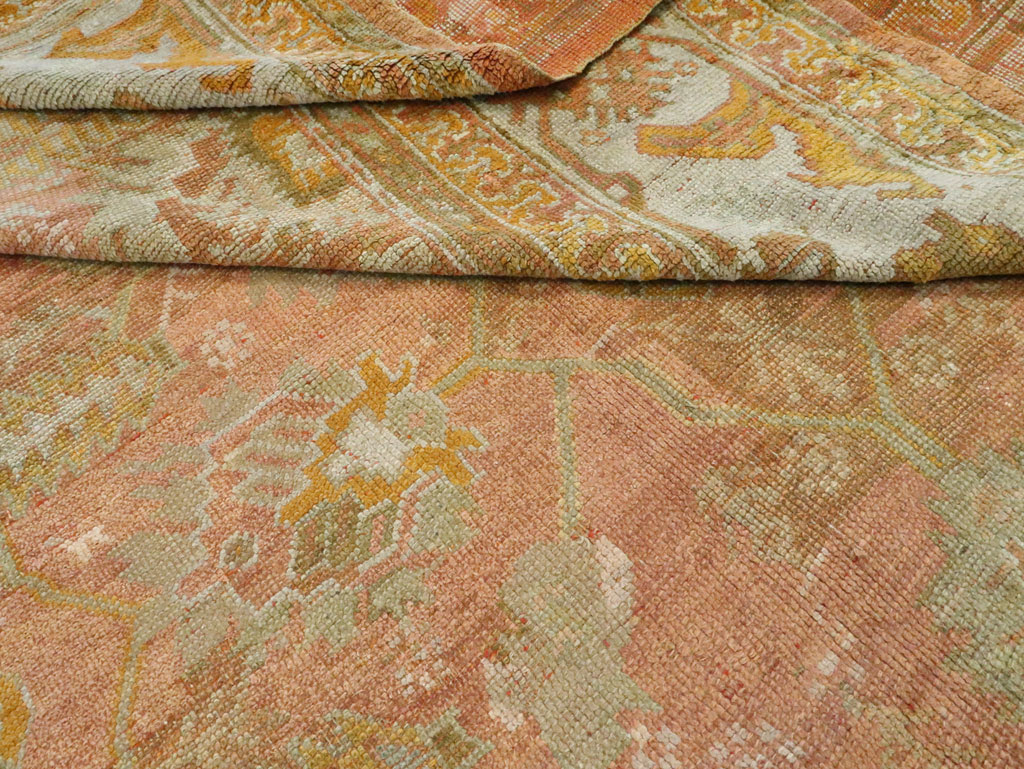 Antique Turkish Oushak Rug, No.28495 - Galerie Shabab