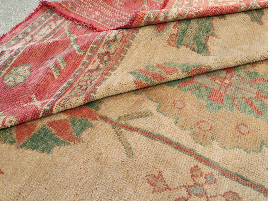 Antique Turkish Oushak Large Square Carpet, No.28496 - Galerie Shabab