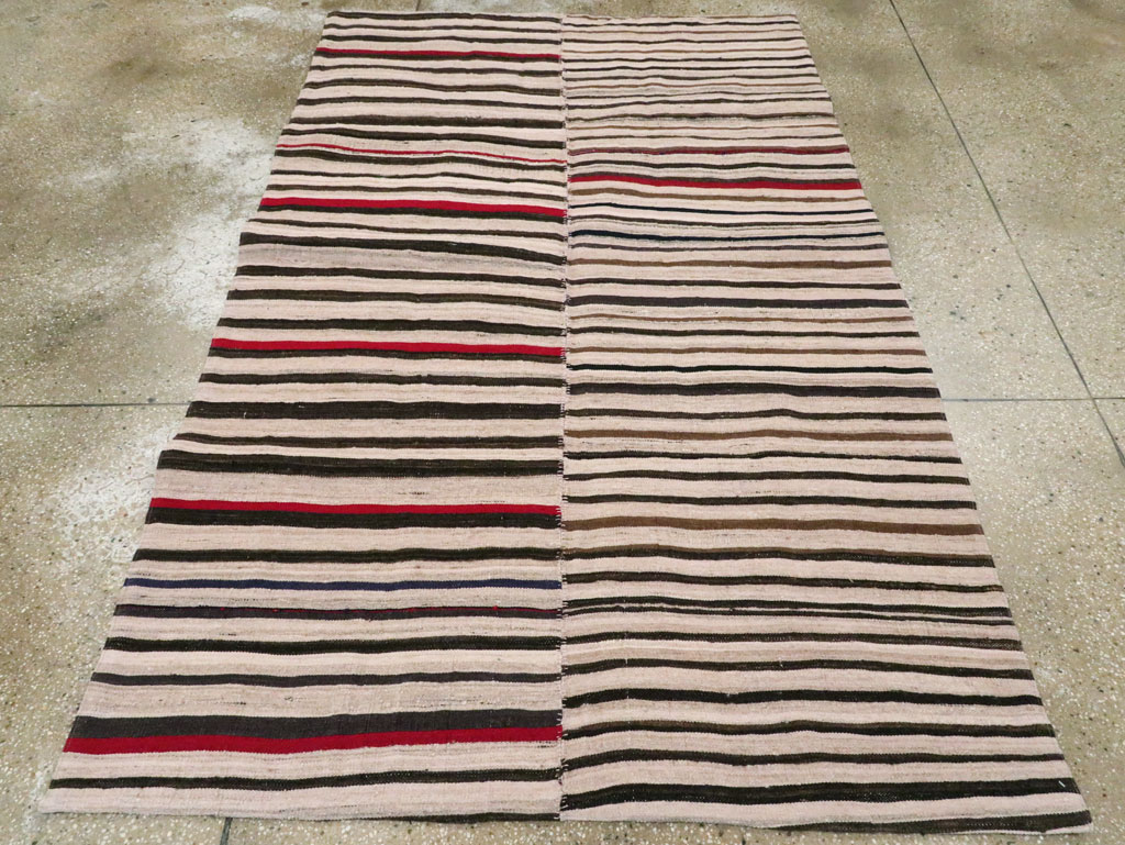 Vintage Persian Kilim Flatweave, No.28513 - Galerie Shabab