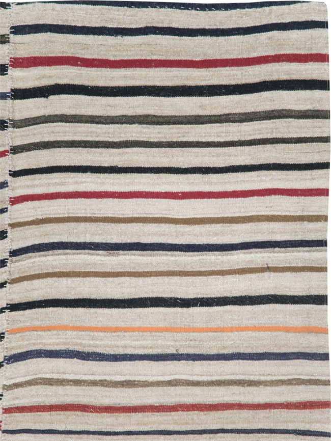 Vintage Persian Kilim Flatweave, No.28516 - Galerie Shabab