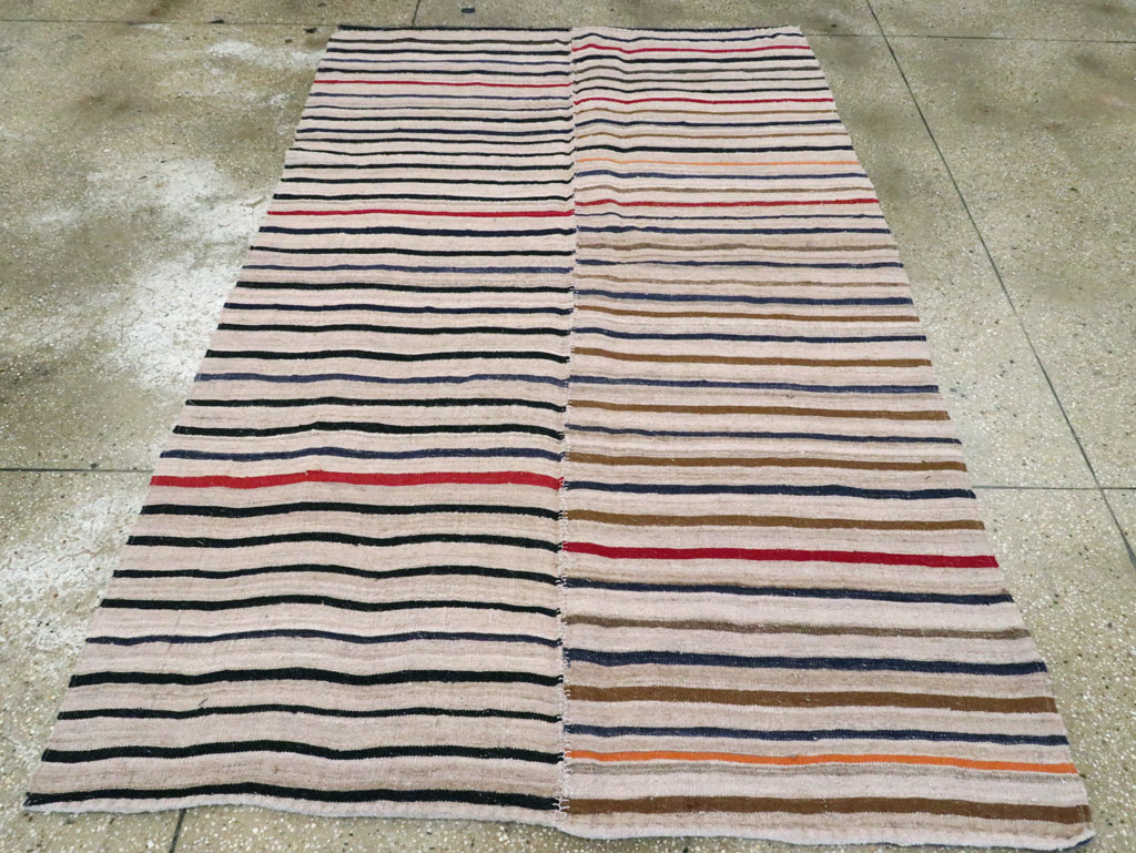 Vintage Persian Kilim Flatweave, No.28516 - Galerie Shabab