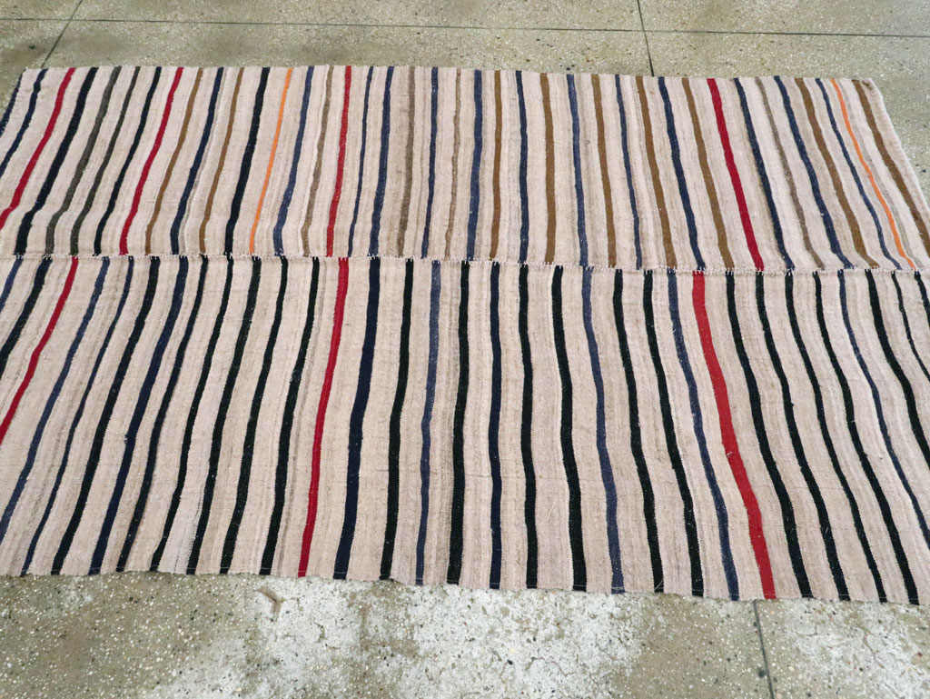 Vintage Persian Kilim Flatweave, No.28516 - Galerie Shabab