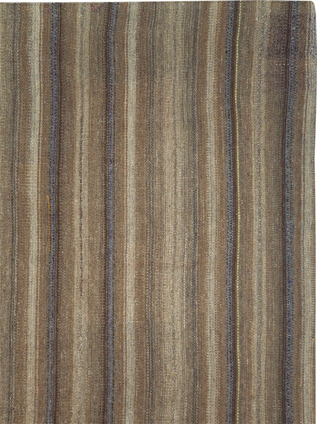 Vintage Persian Flatweave Kilim Room Size Carpet, No.28537 - Galerie Shabab