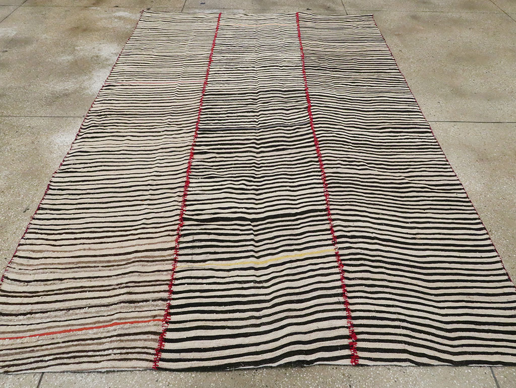 Vintage Persian Flatweave, No.28541 - Galerie Shabab