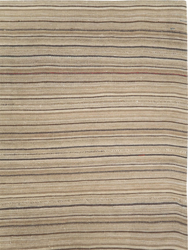 Vintage Persian Flatweave Kilim Room Size Rug, No.28545 - Galerie Shabab