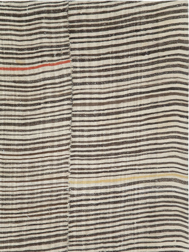 Vintage Persian Mazandaran Kilim Gallery Carpet, No.28549 - Galerie Shabab