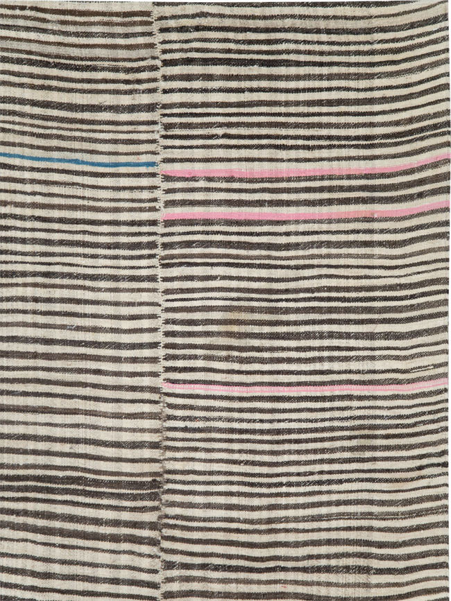 Vintage Persian Mazandaran Kilim Gallery Carpet, No.28549 - Galerie Shabab