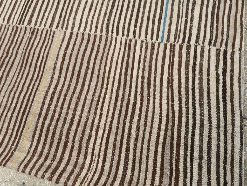 Vintage Persian Mazandaran Kilim Gallery Carpet, No.28549 - Galerie Shabab